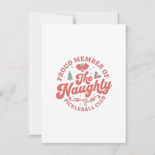 Invitación Orgulloso miembro del club travieso de pickleball