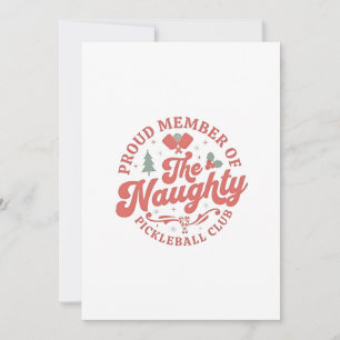 Invitación Orgulloso miembro del club travieso de pickleball