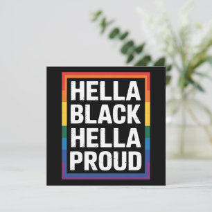 Invitación Orgulloso Negro Orgulloso Afroamericano Orgullo Ga