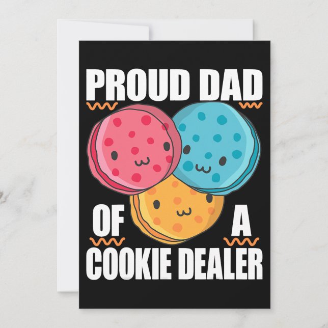 Invitación Orgulloso padre de un traficante de galletas para  (Anverso)