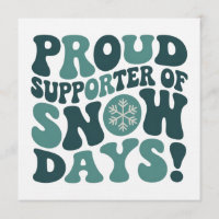 Orgulloso partidario de los días de nieve Profesor
