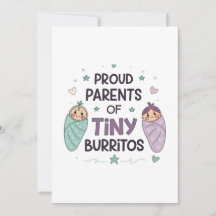 Orgullosos padres de pequeños burritos arte