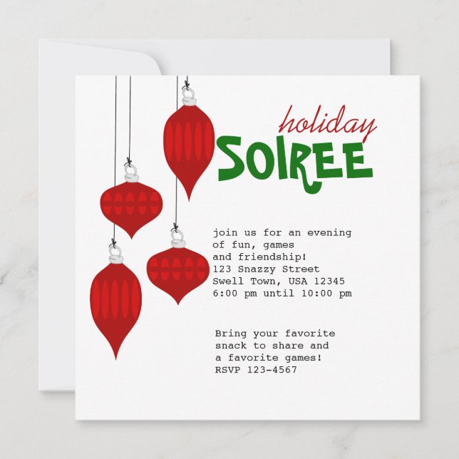 Invitación Ornament Soiree (Anverso)