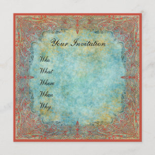 Invitación ornamental hermosa