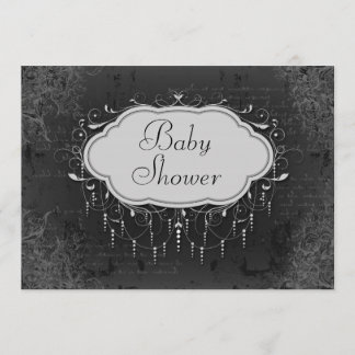 Invitación Ornamento con clase Baby Shower de la lámpara del