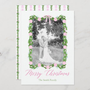 Invitación Ornamento de Chinoiserie rosada Garland Grandmille