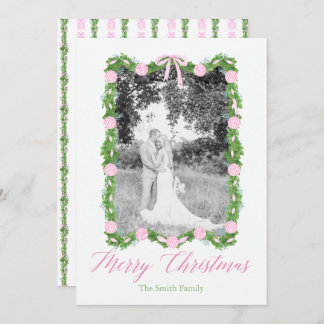 Invitación Ornamento de Chinoiserie rosada Garland Grandmille