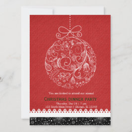 Invitación Ornamento de Navidad