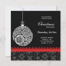 Invitación Ornamento de Navidad