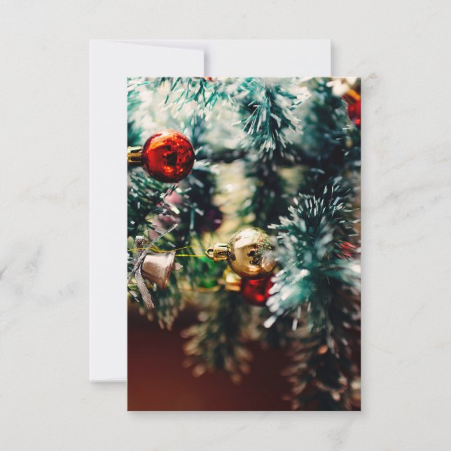 Invitación Ornamentos de árbol de Navidad (Anverso)