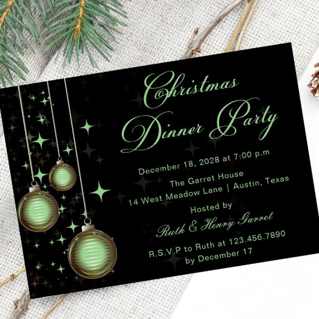Invitación Ornamentos de Navidad Fiesta de Navidades de Oro V (Subido por el creador)