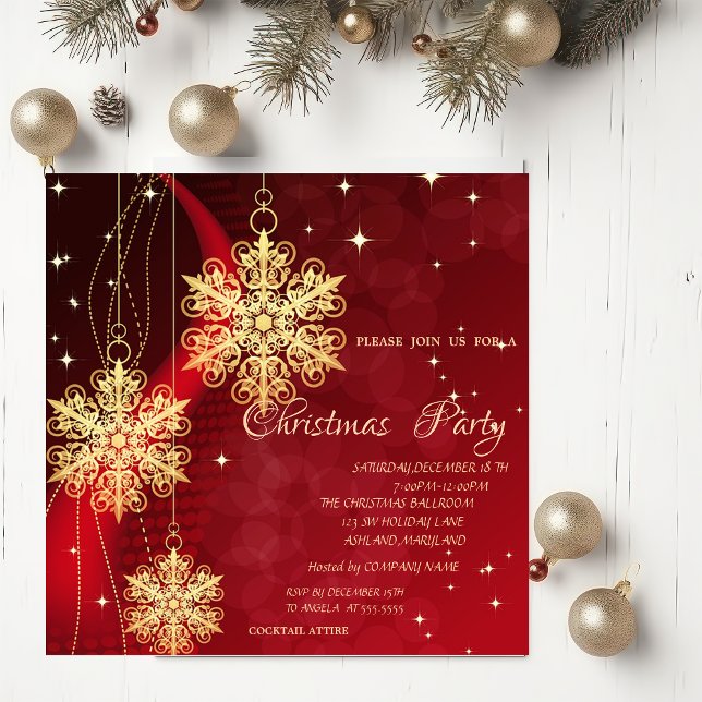 Invitación Ornamentos de Navidad, Fiesta de Navidades RedCorp (Subido por el creador)
