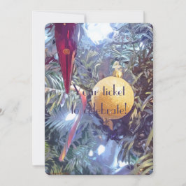 Invitación Ornamentos feriados de invierno