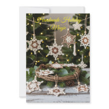 Ornamentos navideños de Boho Crochet Snowflake