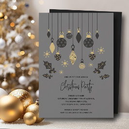 Invitación Ornamentos navideños de moda