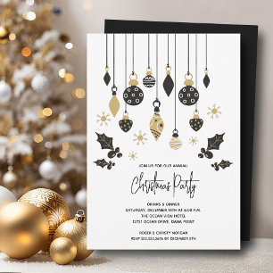 Invitación Ornamentos navideños de moda