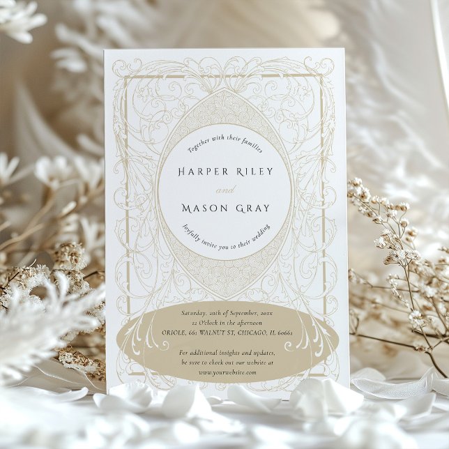 Invitación Ornate Boda barroco vintage (Subido por el creador)