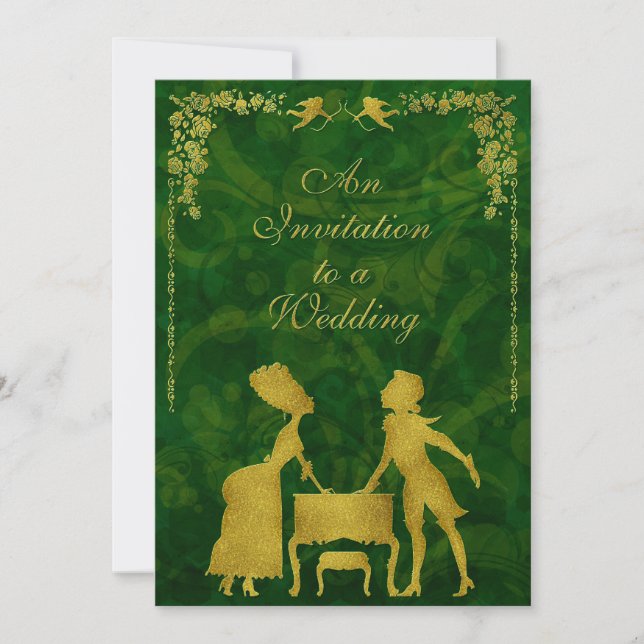 Invitación Ornate elabora Boda de la mascarada de bolas victo (Anverso)