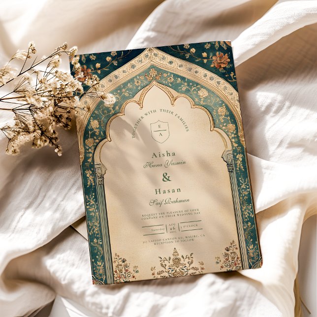 Invitación Ornate Elegant Floral Islamic Boda (Subido por el creador)
