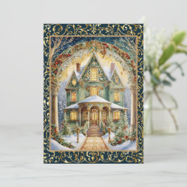 Invitación Ornate Victorian Holiday Party