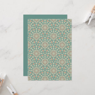 Invitación Ornato de arena retro impreso