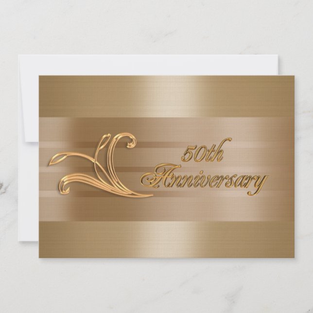 Invitación oro de 50 años (Anverso)