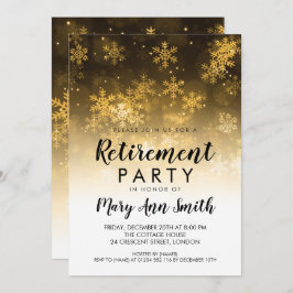 Invitación Oro de la chispa del día de fiesta del fiesta de