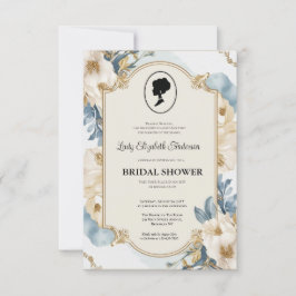 Invitación oro de la época de regencia Bridgerton Bridal Show