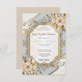 Invitación oro de la época de regencia Bridgerton Bridal Show