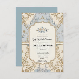 Invitación oro de la época de regencia Bridgerton Bridal Show