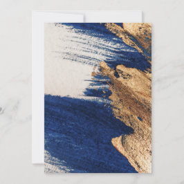 Invitación Oro de Medianoche: Elegancia Abstracta