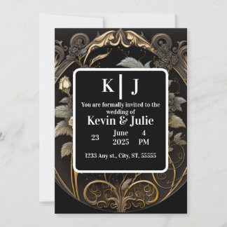 Invitación Oro Encantador