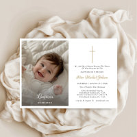 Oro moderno Católico Religión Baptismo Infantil Fo