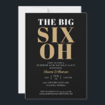 Invitación Oro Negro 60 cumpleaños sorpresa elegante<br><div class="desc">La Gran Invitación Elegante de Oro Negro de cumpleaños 60 Sorpresa Sus invitados sabrán que este será un fiesta especial sólo mirando esta invitación!</div>