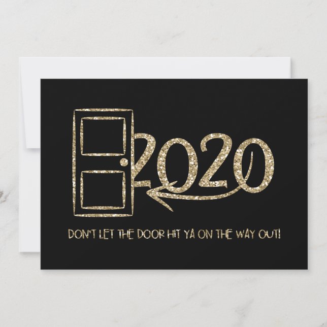 Invitación ¡Oro no dejes que la puerta te golpee en el camino (Anverso)