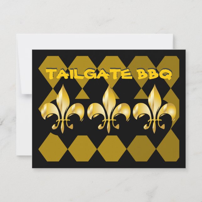Invitación Oro Puro Fleur de Lis (Anverso)