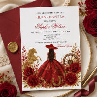 Oro Rojo Caballo Occidental Floral Charra Quinceañ