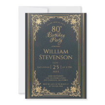 Oro vintage de 80 años en azul de la Marina Elegan