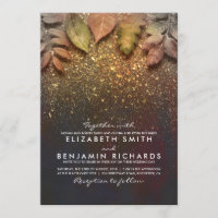 Oro Vintage Fall deja elegante boda