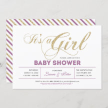 Oro y rosa | Chica, Moda Typography Baby Shower