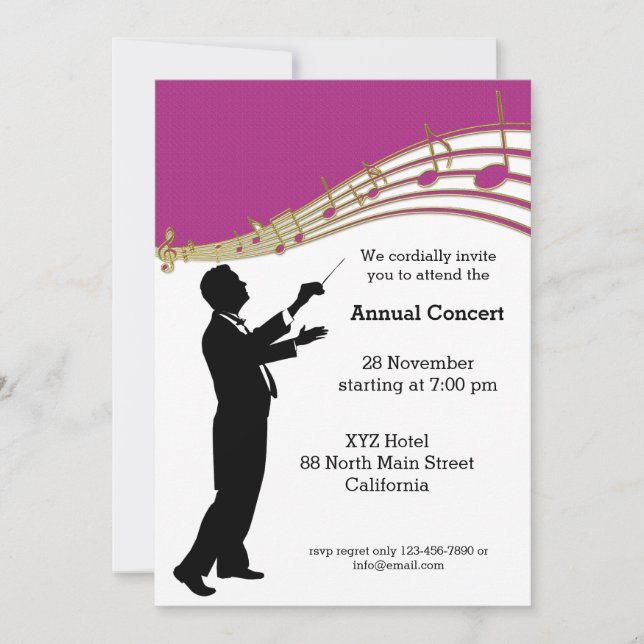 Invitación Orquesta de Conductores (Anverso)