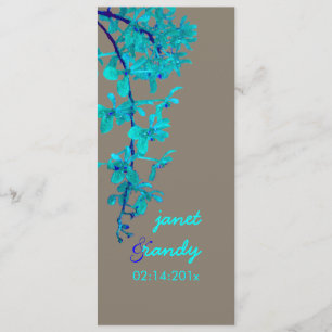 Invitación ORQUESTAS TURQUESA/RENANTERA/color DIY