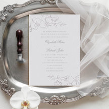 Orquídea Boda formal Faux Ivory Classic