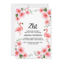 Orquídea tropical Flamingo rosa 21º cumpleaños