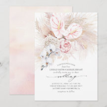 Orquídeas de antruro rosa y Boda de gramíneas de p