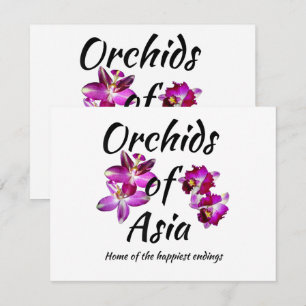 Invitación Orquídeas de Asia
