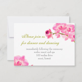 Invitación orquídeas de maui rosa PixDezines/tarjetas de rece