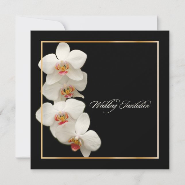 Invitación Orquídeas/phalaenopsis de PixDezines (Anverso)
