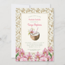 Invitación Orquídeas tropicales con Pina Colada | Fiesta de g
