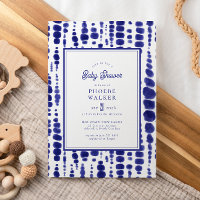 Oscuro Blue Tie Dye Shibori Indigo Baby Shower